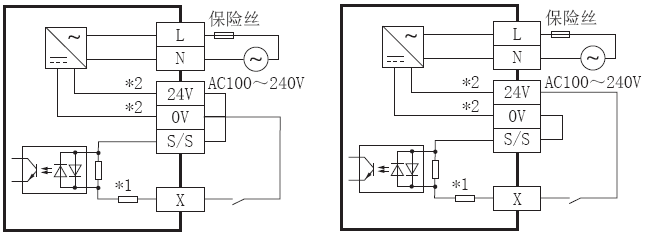 FX3S-30MT-DS輸入接線 FX3S-30MT-DS輸入接線